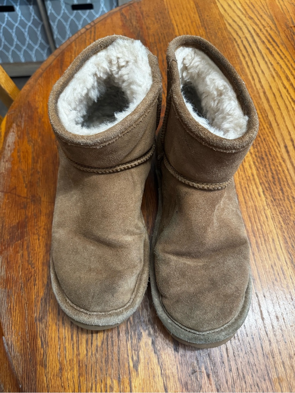 Cozy Shearling-Lined Suede Boots - Brown